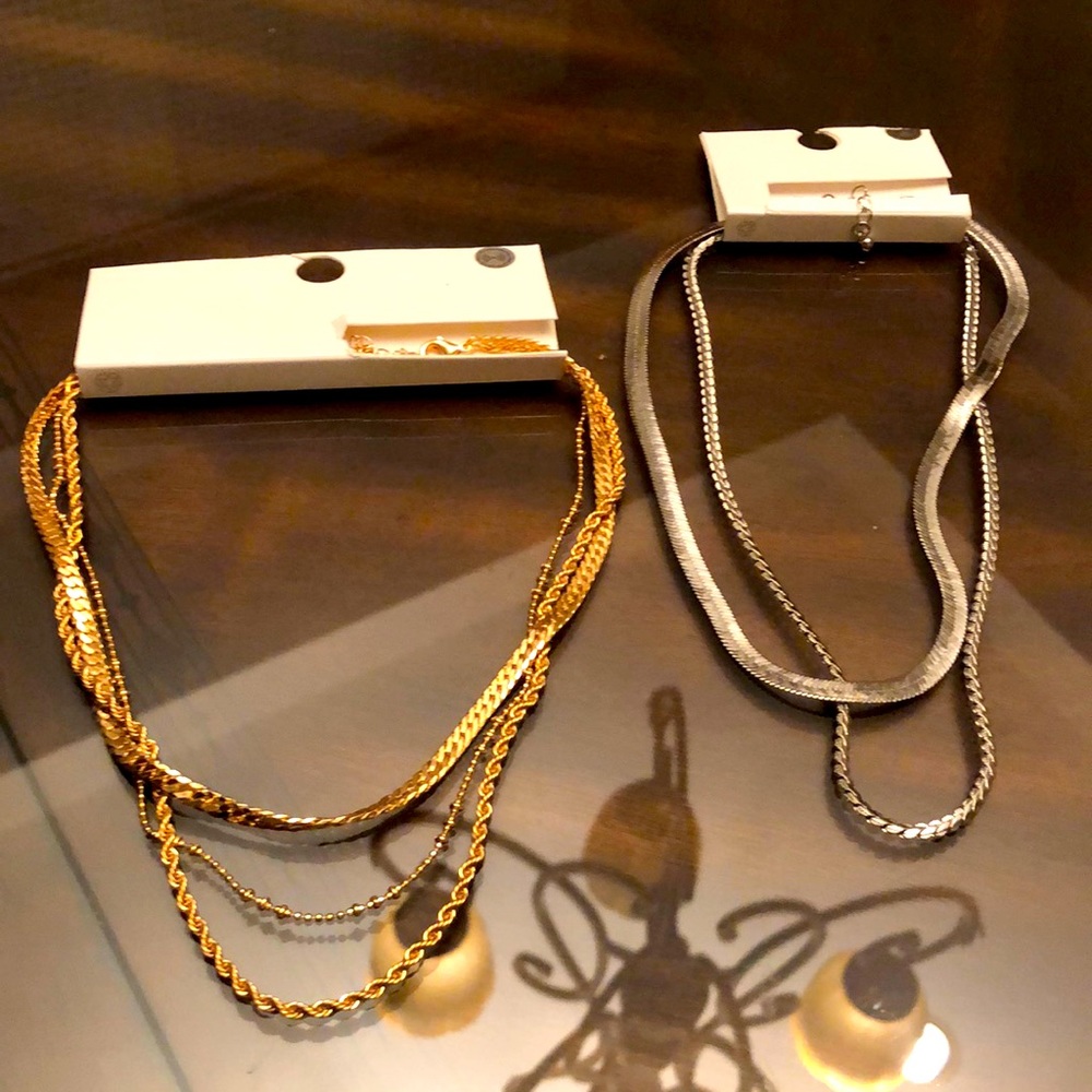 BP layered necklaces